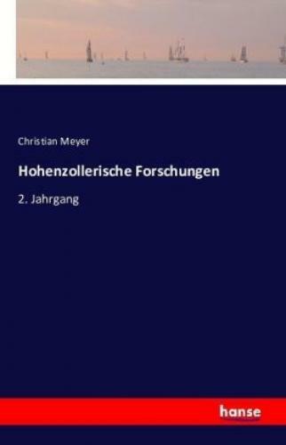 Thumbnail - Hohenzollerische Forschungen 2. Jahrgang 3422