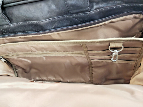 Solo Walker Leder D529-3 Rolltasche 15,6" Laptoptasche Tragetasche braun - Bild 12 von 20