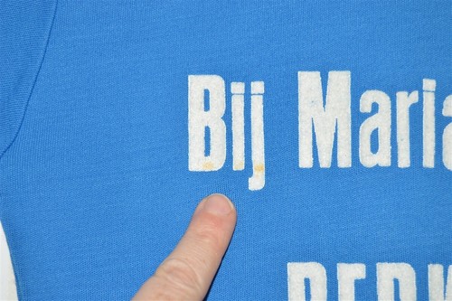 vtg 70s WIEL'S BIJ MARIA EN DEN EDDY BERKENSTRAND CYCLING JERSEY KIT t-shirt S - Picture 3 of 7