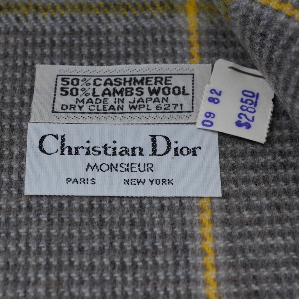 NEW Christian Dior Monsieur Paris New York 50%Cashmere / Lambswool