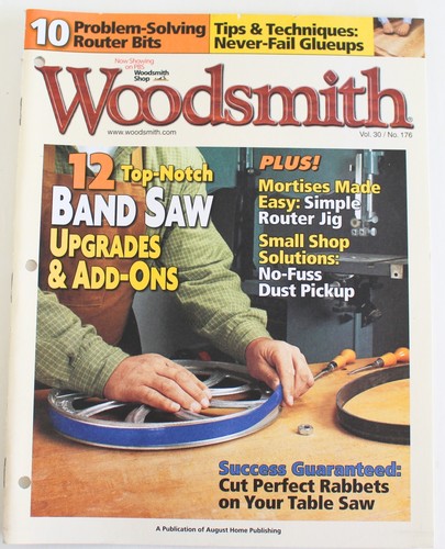 Woodsmith Magazine Vol 30 No 176 April May 2008 Band Saw Upgrades Woodworking - Picture 1 of 2