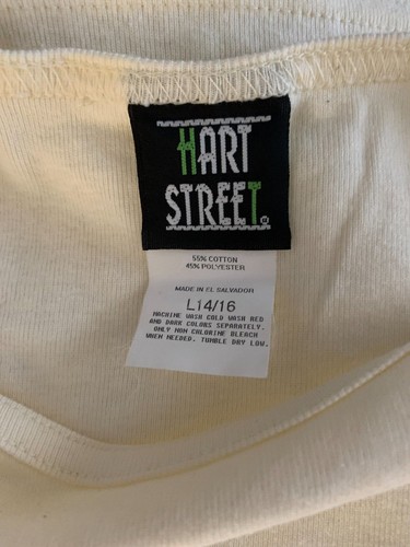NEW Hart Street NEW Jr Girls Ivory Long Sleeve Top 36" Chest Size L XL 14/16 - Picture 5 of 5