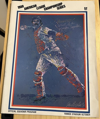1980 NEW YORK YANKEES vs KC Royals ALCS Playoffs PROGRAM Yankee Stadium MUNSON - Picture 1 of 4