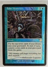 Magic the Gathering MtG Torment Rare FOIL False Memories #37 LP