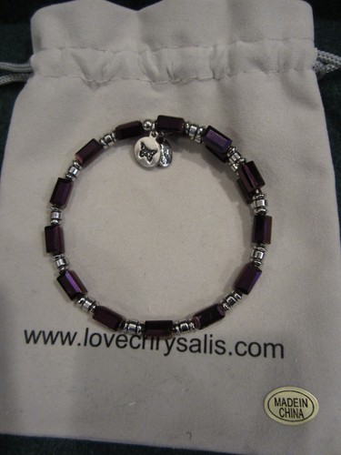 Chrysalis Expandable Bracelet - Bangle - Burgundy - 第 1/6 張圖片