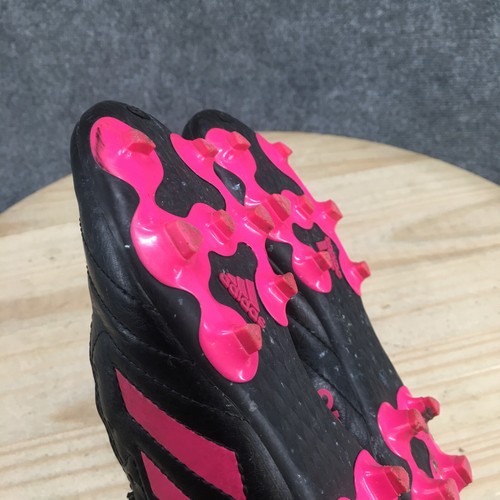 Adidas Shoes Kids 13K Boys Goletto Athletic Soccer Cleats Sneakers Black Pink - Picture 14 of 19
