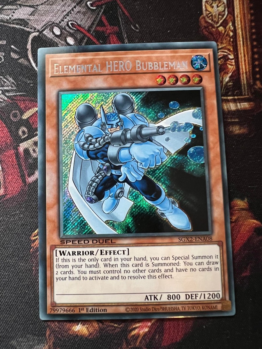 Elemental HERO Bubbleman (Secret Rare) SGX2-ENA08 Secret