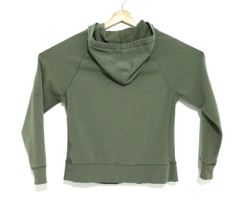 Eddie Bauer Womens Size Medium Army Green Cotton Full Zip Hoodie Sweater - Bild 3 von 3