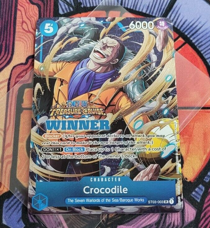 Crocodile Treasure Cruise Winner SR ST03-003 One Piece Card