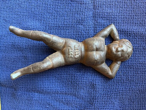 Vintage Gusseisen Stiefelheber Naughty Nell Nell’s Place rustikale Western Deko - Bild 7 von 7