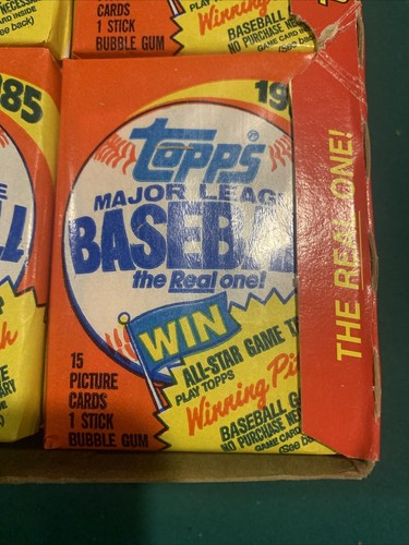 1985 topps baseball box sealed 1985 Topps Baseball 36 Packs Original 1985 Topps - Bild 11 von 14