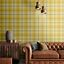 Catherine Lansfield Designer Tartan Kelso Check Heavyweight Wallpaper Grey