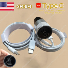 40W PD Fast Car Charger USB Type C Cable For iPhone 16 15 Plus 14 13 11 iPad Pro