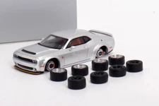 FW 1:64 Scale Silver Demon SRT Challenger Muscle Sports Diecast Metal Car Gift