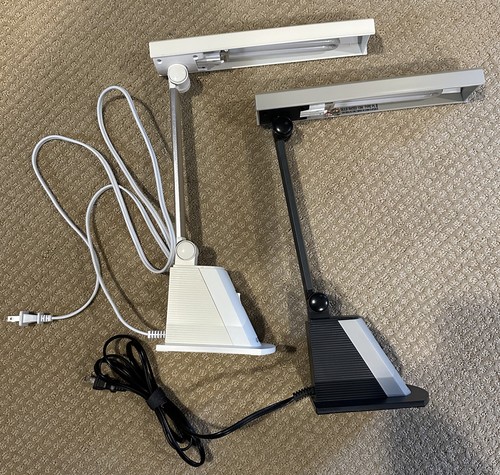 2 OttLite Folding Desk Natural Light Lamp 120V 60Hz Reading Lamp