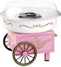 Compact Pink Cotton Candy Maker Easy To Use With Reusable Cones And Scoop