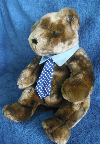 *2116* TY Beanie Buddies Hero Dad 2001 - Oso marrón con corbata - 26 cm - felpa - Imagen 2 de 5