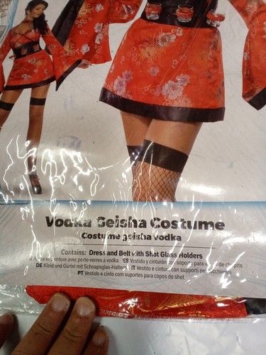 Vodka Geisha Costume Halloween Fancy Dress SMALL - Picture 6 of 9
