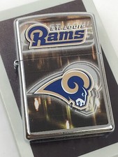 Zippo 28606 NFL St. Louis Rams on Street Chrome Windproof Lighter - OCT (J) 2014