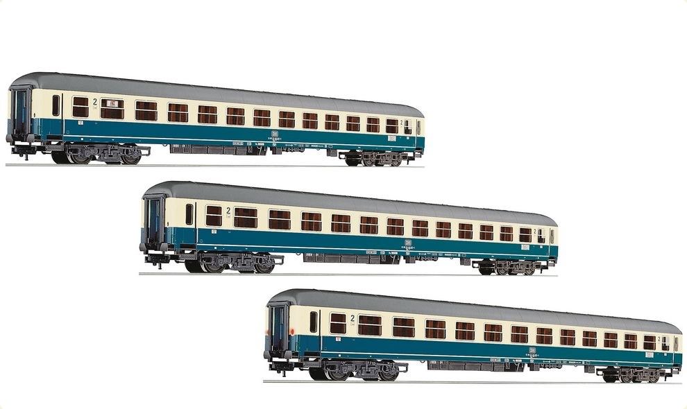 FLEISCHMANN 48807 DB 3er -Set IC -Wagen Rieherrchneider Teil 2 Ep IV KK H0 - NEU FLEISCHMANN 48807 DB 3er -Set IC -Wagen Rieherrchneider Teil 2 Ep IV KK H0 - NEU