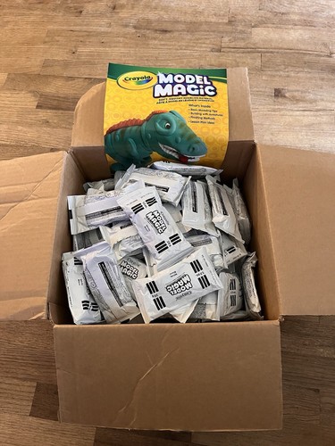 LOT OF 69 NEW WHITE 1oz. PACKS OF CRAYOLA MODEL MAGIC - Picture 2 of 2