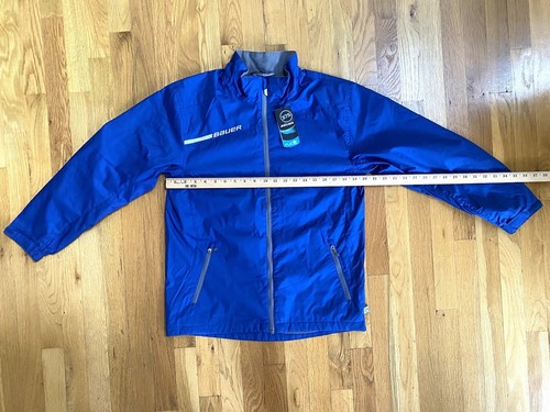 Bauer Hockey FLEX 375 Zip Warmup Jacket Youth LARGE BLUE Outer Lined NEW W TAGS - Picture 17 of 19