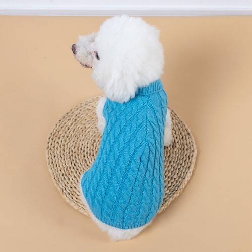 Puppy Dog Sweaters Pullover For Small Dogs Cats Clothes Winter Warm Pet Vest + - Picture 20 of 32