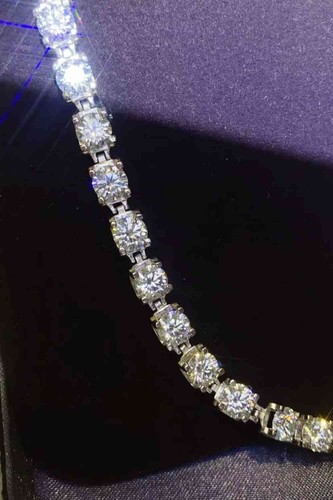 10 Carat Moissanite Platinum-Plated Bracelet - Bild 4 von 8