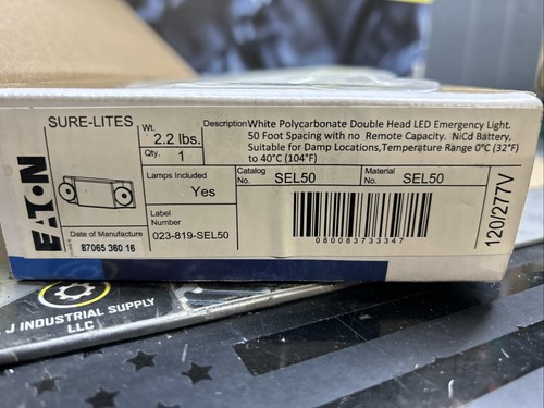 NEW! EATON SEL50 Double Head LED Emergency Light w/ Lamps_WARRANTY_FAST SHIPPING - Picture 2 of 7