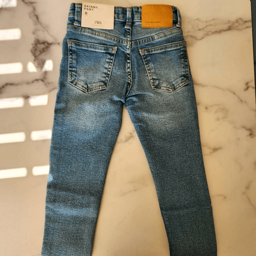 Zara 5-6 skinny jeans blue denim New with tags - Picture 4 of 4