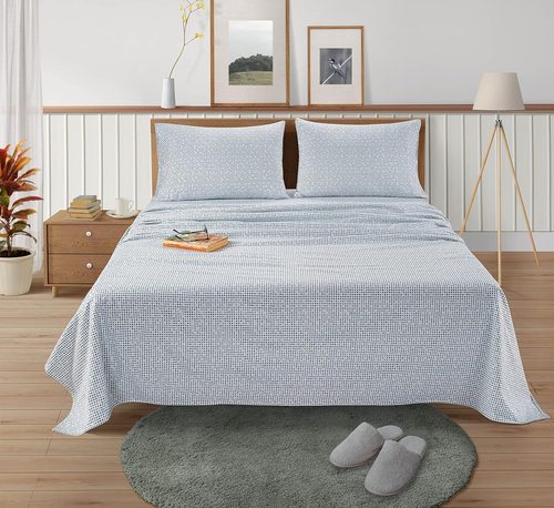100% Cotton Queen Flannel Sheets - Brushed for Extra Softness - Queen Size 100% - Picture 2 of 7