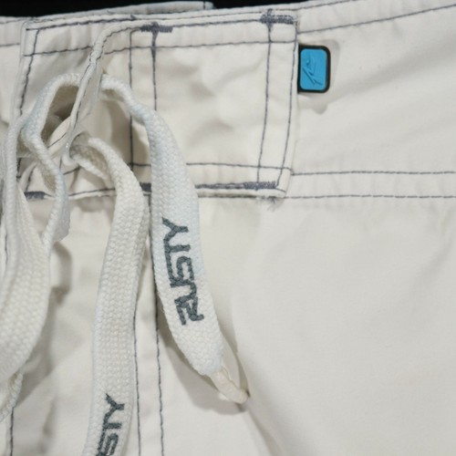 Rusty Boy's White Board Shorts - Size 28 - Picture 2 of 8