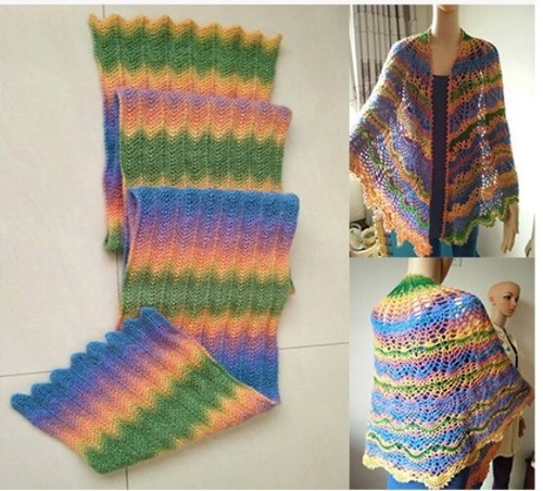 Sale 4Ballsx50gr Colorful Rainbow Rug Shawl Cashmere Wool Hand Crochet Yarn 13 - Bild 4 von 12