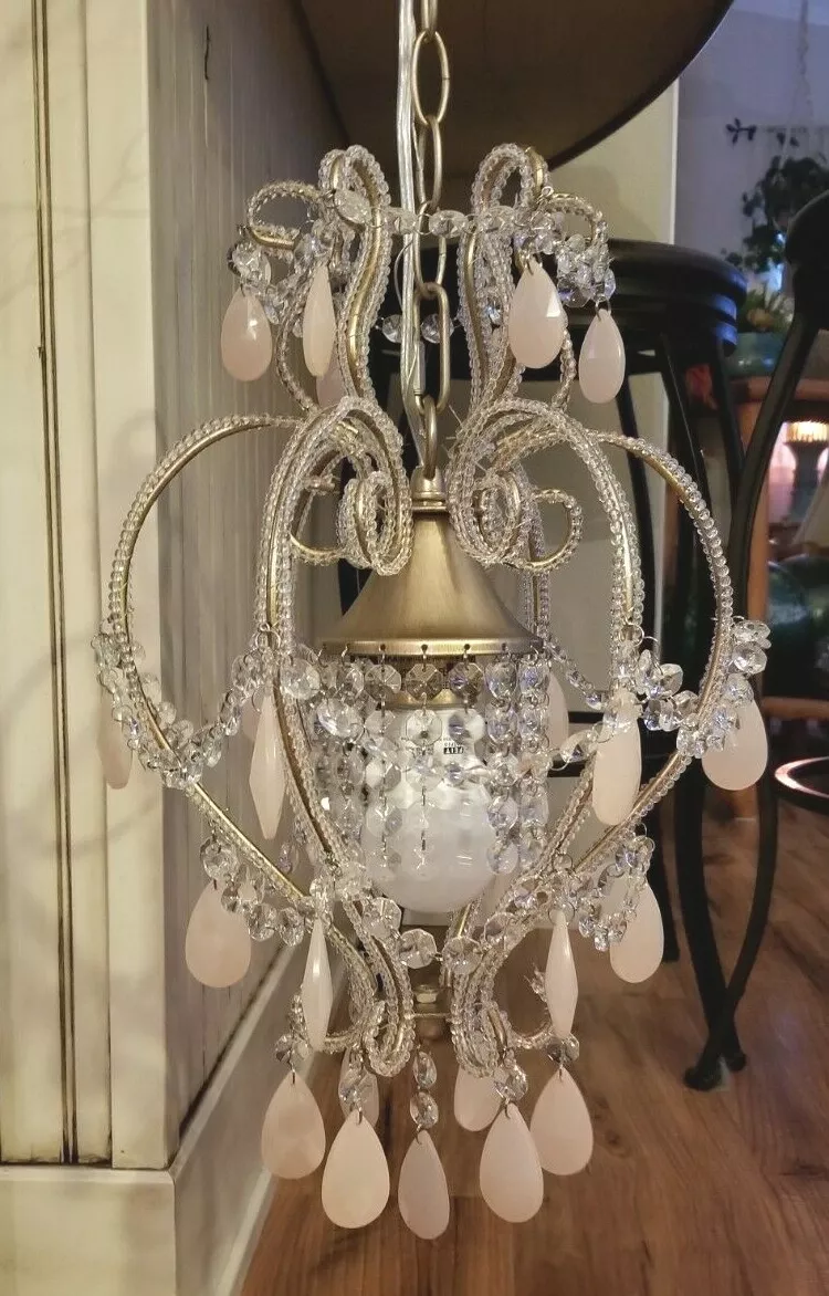 Pottery Barn Kids Rachel Ashwell VINTAGE PINK CHANDELIER SHABBY