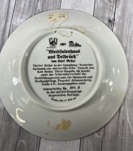2 Königszelt Bayern deutsche handbemalte Teller 7,75" Moselhaus & Bodenseehaus - Bild 9 von 9