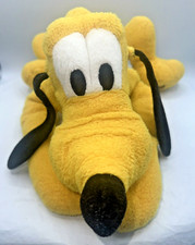 Disney Store Pluto 16" Beanbag Plush Dog W/ Collar Soft  Cuddly Stuffed animal