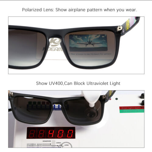 KDEAM Square Polarisierte Sonnenbrille Herren Sport Outdoor Angeln Fahren Brille - Bild 6 von 42