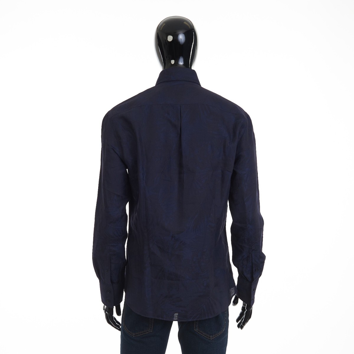 BRUNELLO CUCINELLI 795$ Palm Jacquard Slimfit Shirt Cotton & Linen