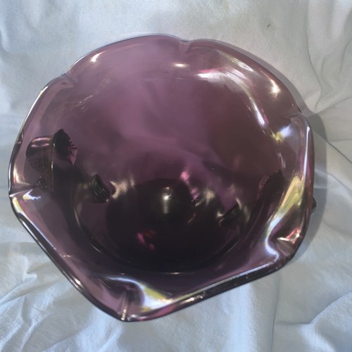 Fenton Vase Fisch Koi Griffe Amethyst lila Kompott - Bild 4 von 12