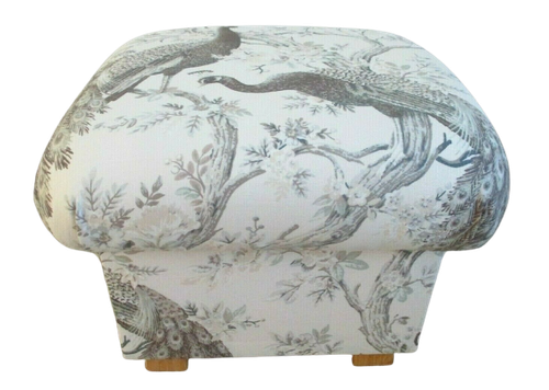 Laura Ashley Fabric Storage Footstools Pouffes Accent Belvedere Soft Truffle - Picture 23 of 79