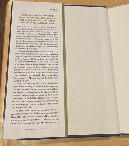Laura Bush Spoken From the Heart Lady 1st Edition autograph signed hardcover - Picture 6 of 7