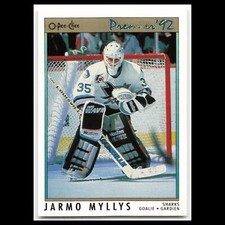 Jarmo Myllys #15 1992 O-Pee-Chee Premier San Jose Sharks Hockey Card NHL NM