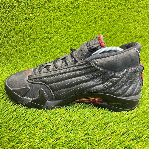Nike Air Jordan 14 Retro Last Shot Uomo Taglia 8 Nero Scarpe da Ginnastica Sneakers - Foto 2 di 10