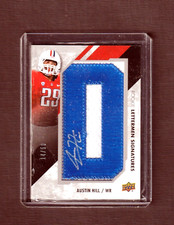 2015 Upper Deck Austin Hill  14/50  Rookie Lettermen Auto PATCH #RL-AH ARIZONA