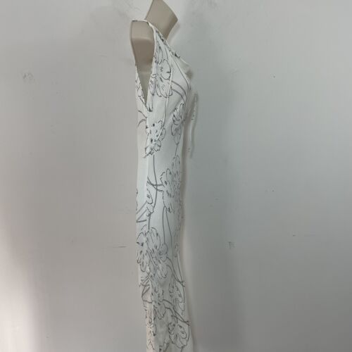 Abito slip Tracy Resse vintage collo midi taglia P (XS) floreale Bodycon Nuovo con etichette - Foto 9 di 11