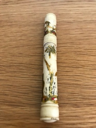 Vintage Rinder bemalte Nadelhülle figurales Design - Bild 2 von 4