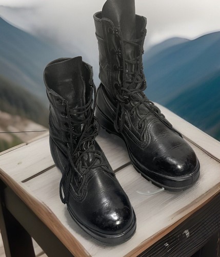 Belleville 360ST Black Steel Toe Combat Leather Boots Women 8.5 XW F360ST EUC - Picture 2 of 8