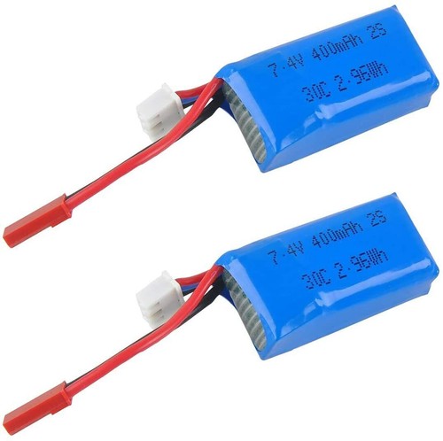 4 Stück 2S 400mAh 7,4V LiPo Akkupack 30C JST Stecker für Micro FPV Racing Drohne - Bild 2 von 8