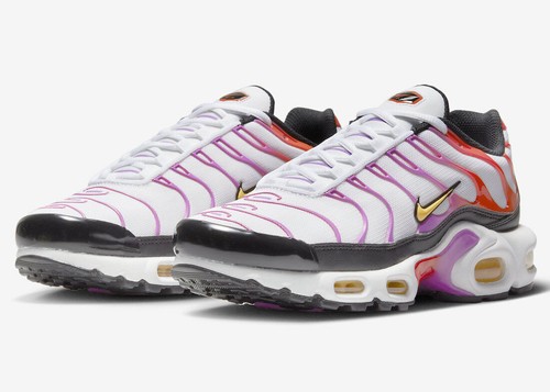 Nike Air Max Plus DZ3671-100 Women's White/Pink-Orange Running Shoes NR4295 - 第 7/20 張圖片