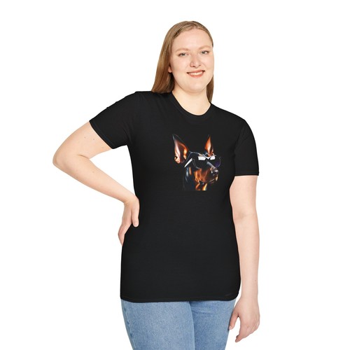 Doberman Sunglasses Graphic Tee Men's/Women's Cool Dog Design Shirt - Picture 6 of 49